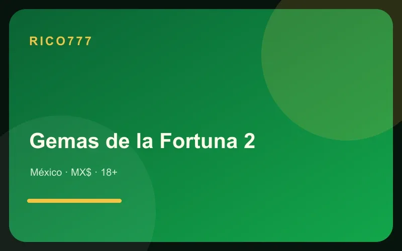 Gemas de la Fortuna 2 en tonos verde esmeralda y dorado